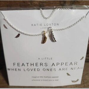 Katie Loxton Necklace - A Little Feathers Appear When Loved Ones Are Near